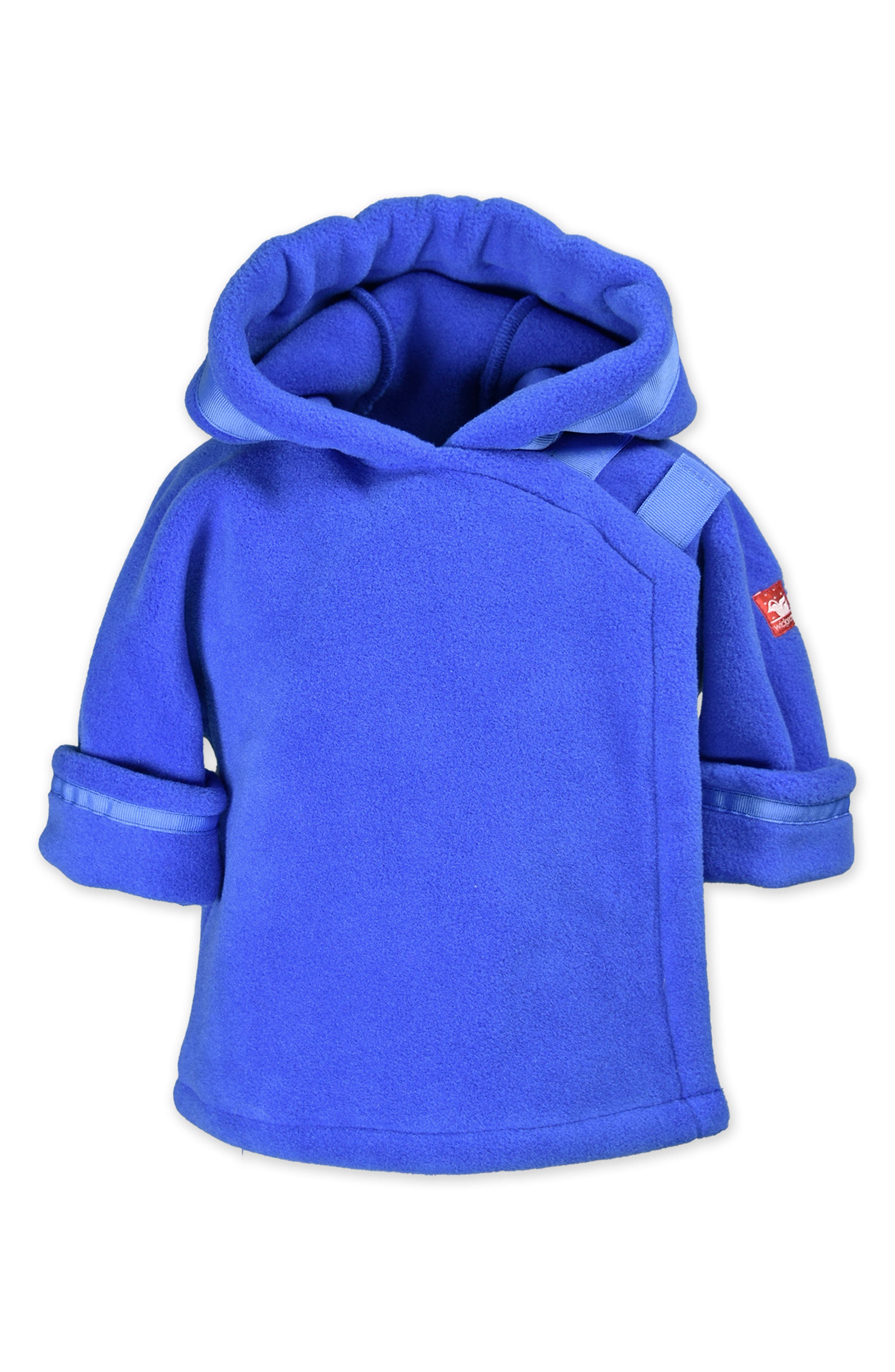 American Widgeon Girls Flower Ruffle EASTER Jacket Hat Fleece Blue Size 3 4 6